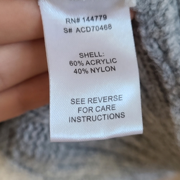 12th Tribe Sweater gray size small - Picture 3 of 7